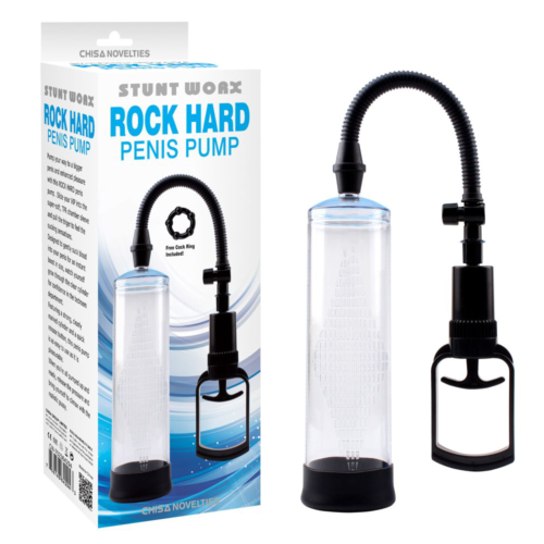 Прозрачная поршневая помпа Rock Hard Penis Pump - 1