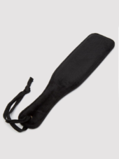 Черная шлепалка Bound to You Faux Leather Small Spanking Paddle - 25,4 см. - 2
