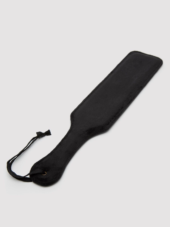 Черная шлепалка Bound to You Faux Leather Spanking Paddle - 38,1 см. - 2