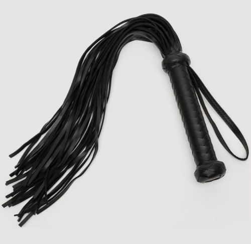 Черный кожаный флоггер Bound to You Faux Leather Flogger - 63,5 см. - 0