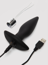 Черная вибровтулка Relentless Vibrations Remote Control Butt Plug - 11,4 см. - 2