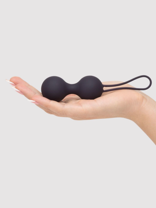 Черные, меняющие цвет вагинальные шарики Inner Goddess Colour-Changing Jiggle Balls 90g - 3