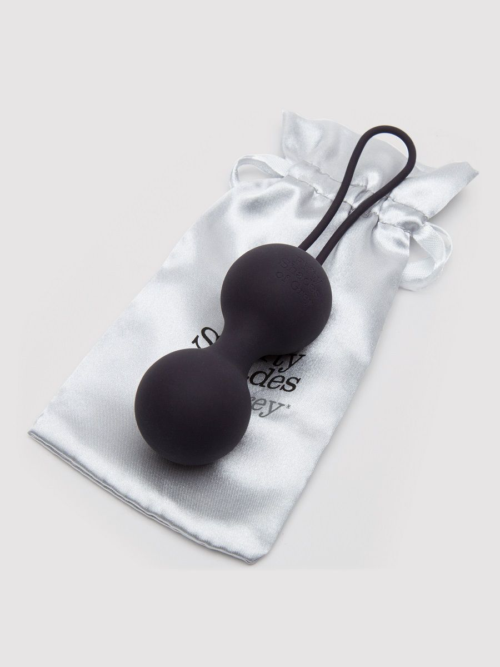 Черные, меняющие цвет вагинальные шарики Inner Goddess Colour-Changing Jiggle Balls 90g - 2